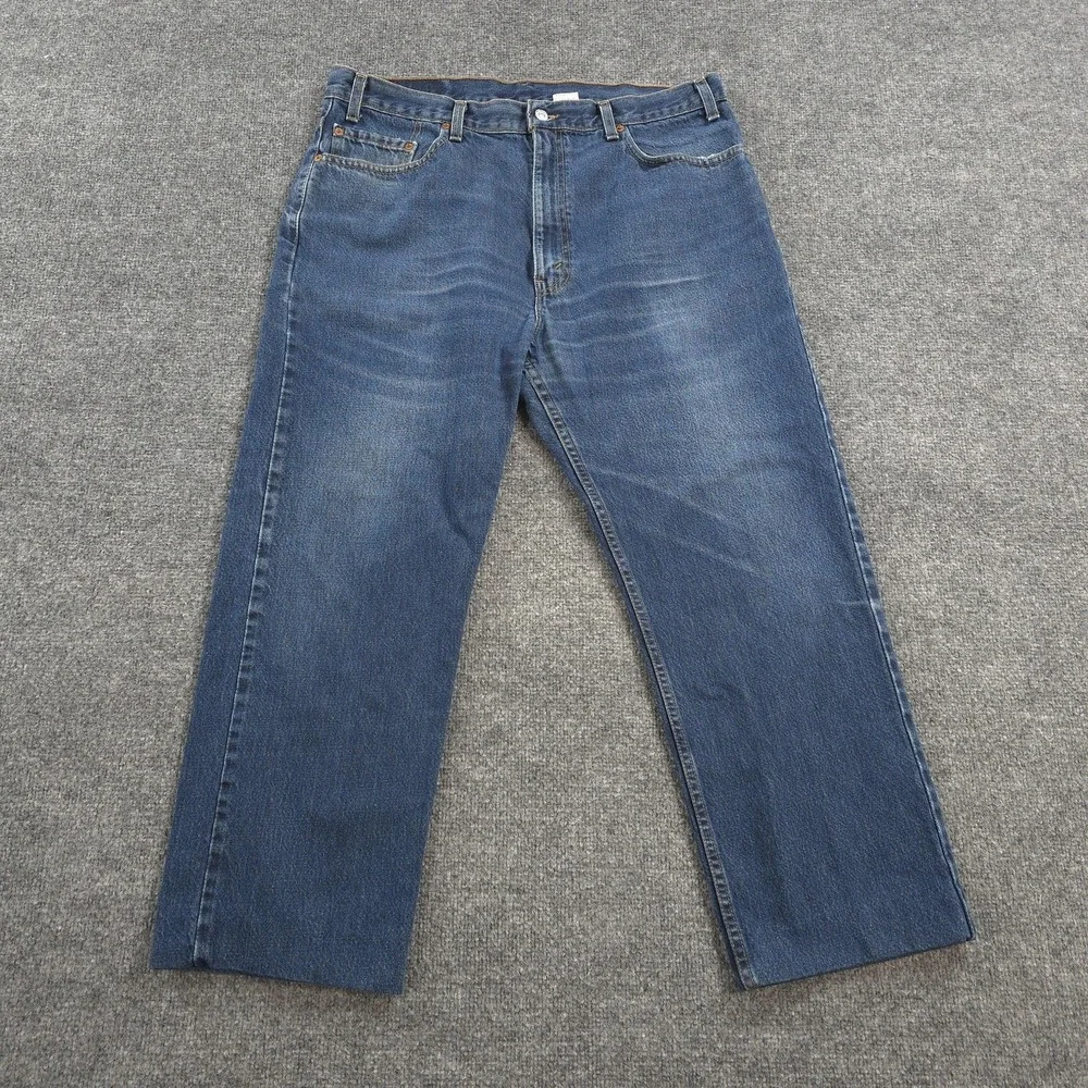 Vintage Levis Jeans Mens 38x27 Blue Denim 505 Regular Fit Straight USA 90s